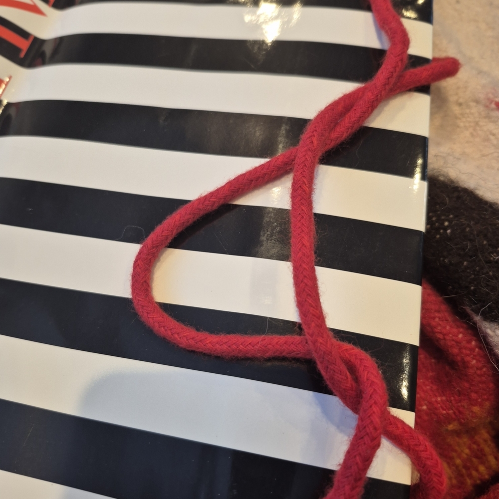 Vintage Valentino Black and White Striped Shopping  Bag TESSUTI - Picture 4 of 8